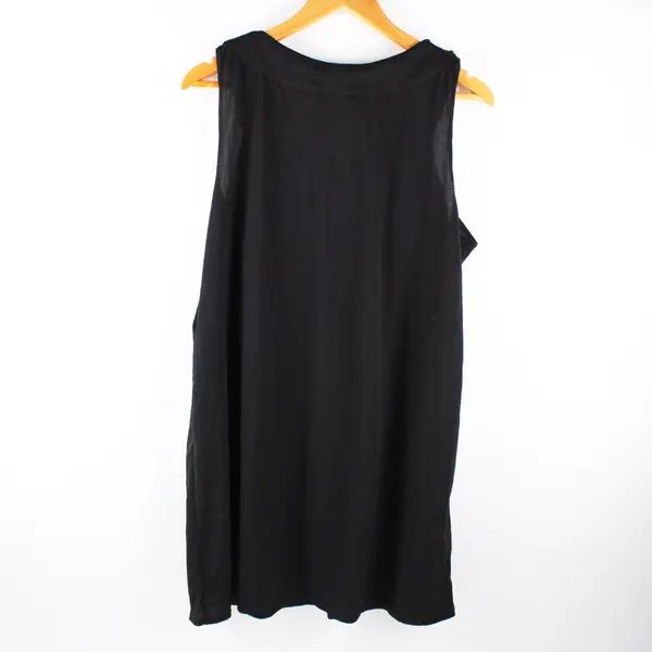 Croft & Barrow Women's XL Black Sleeveless Peasant Top
