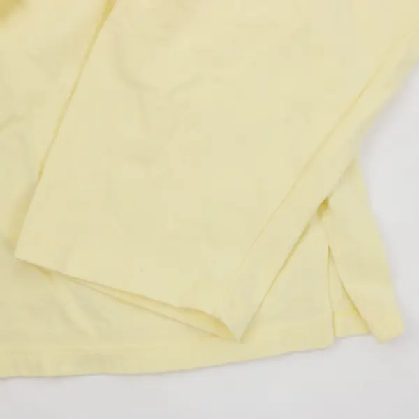 Susan Graver A#25551 Style 3B467 3X Pale Yellow Long Sleeve Lace Neck Top