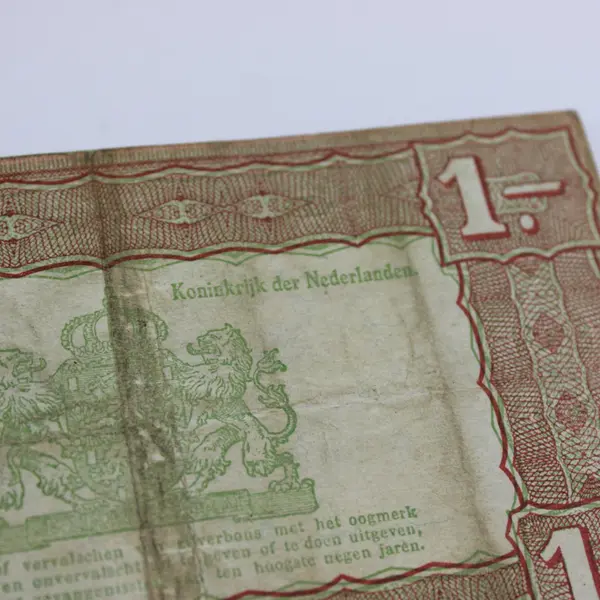 Netherlands 1938 Zilverbon 1 & 2.50 Gulden Banknotes Pair