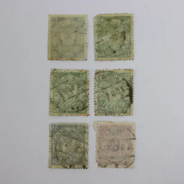 Lot Of 6 Danzig Postage Stamps Used Cancelled Mixed Denominations