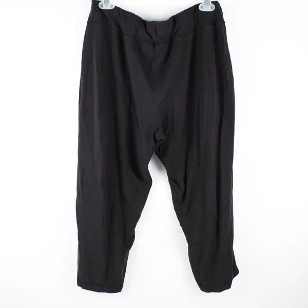 Athletic Works Women's Black Drawstring Capri Pants Size L 12-14