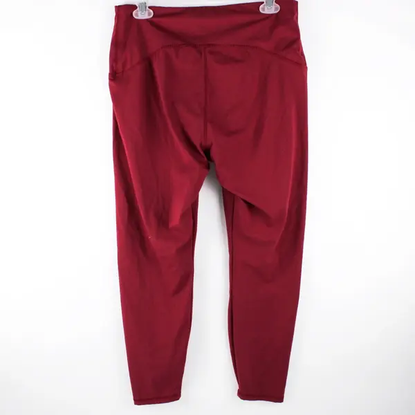 A New Day Women's XL Maroon Red Cropped Leggings