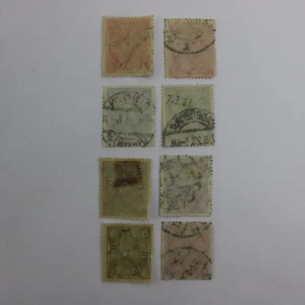 Lot of 8 Germany Deutsches Reich Posthorn Stamps Used
