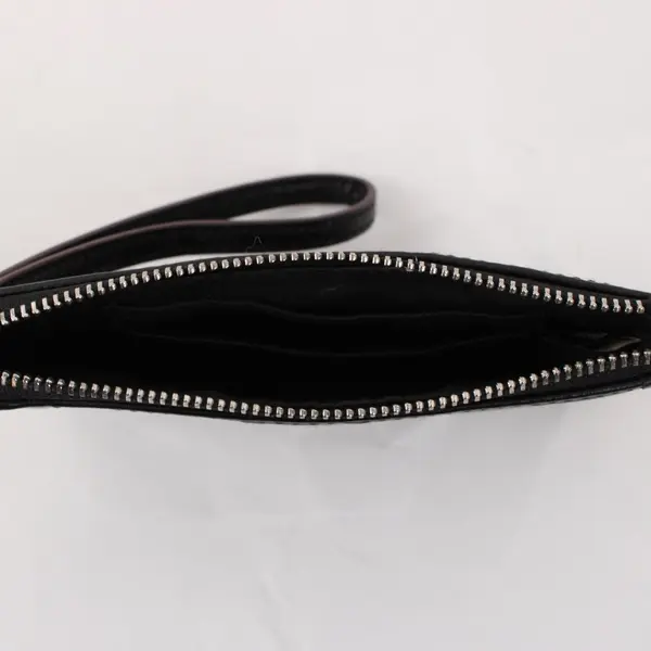 Coach Signature Jacquard Gray Wristlet Wallet Pre-Owned