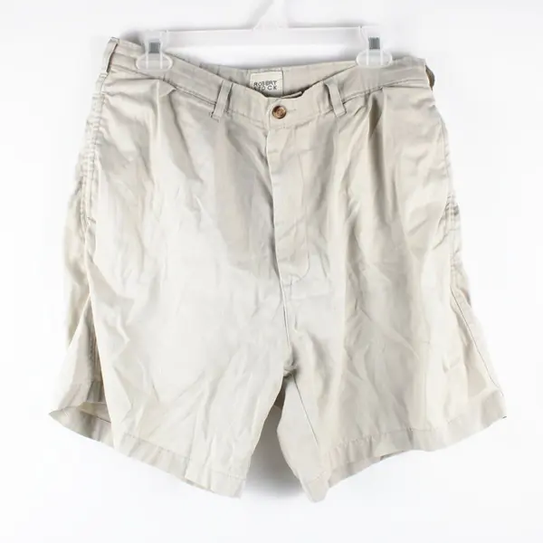 Robert Stock Men's Beige Khaki Shorts Size 34