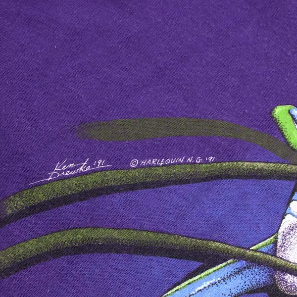 1991 Victoria Butterfly Gardens Purple T-Shirt Men's XL Short Sleeve