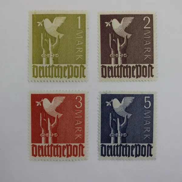 Lot of 4 Germany Scott #574-577 Peace Dove Stamps 1 2 3 5 Mark