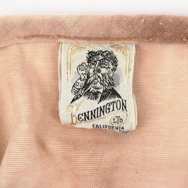 Kennington Women's Large Beige Whimsical Applique Long Sleeve Shirt