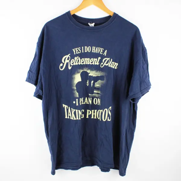 Gildan Men's XL Retirement Plan Photography Humor T-Shirt
