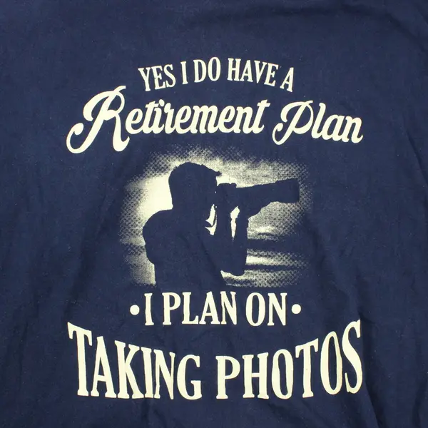 Gildan Men's XL Retirement Plan Photography Humor T-Shirt