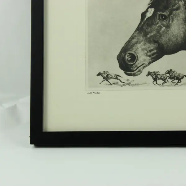R.H. Palenske Hill Prince Horse Drypoint Lithograph Framed Print