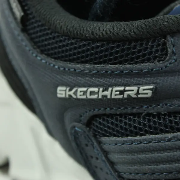 Skechers Men's Relaxed Fit Water Repellent Hiking Sneakers Navy Blue Size 8