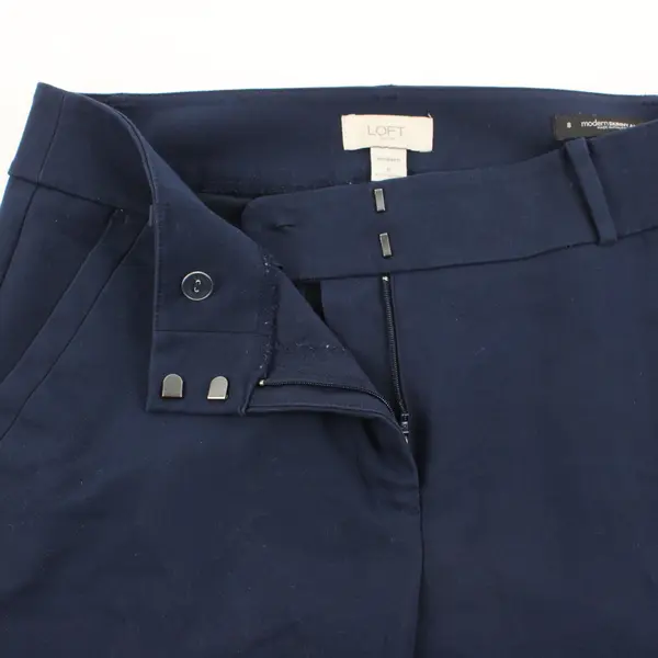 LOFT Women's Skinny Ankle Dress Pants Navy Blue Size 8