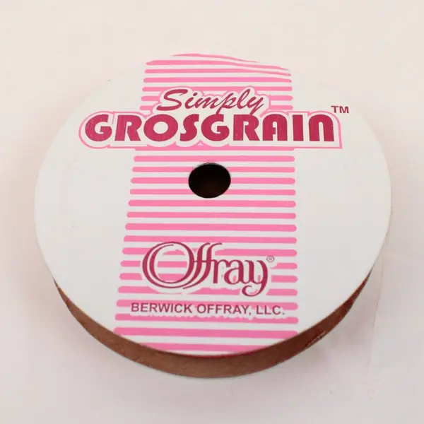 Lot of 4 Offray Grosgrain Ribbon Pink White Polka Dot Blue Green