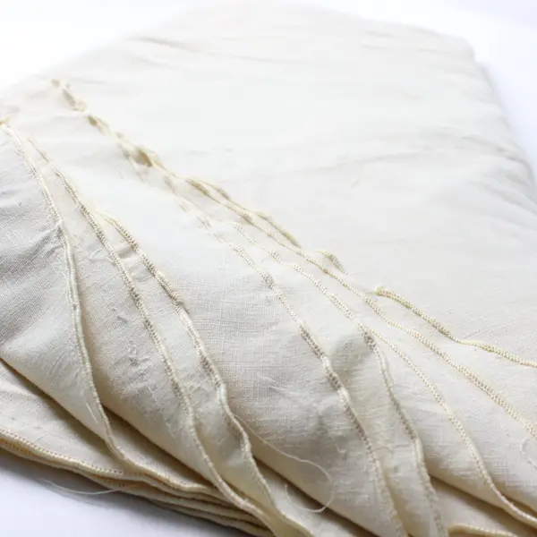 Beige Round Linen Blend Tablecloth 100 Inch Dining Event Decor