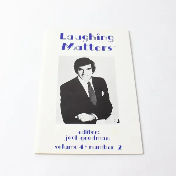 Laughing Matters Vol 4 No 2 Joel Goodman Comedy Magazine