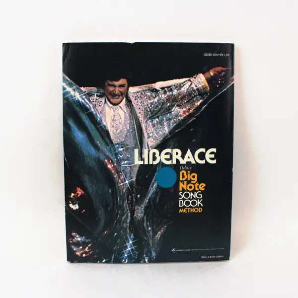 Liberace Deluxe Big Note Songbook Method 1985 Organ Piano Chord Organ Guitar