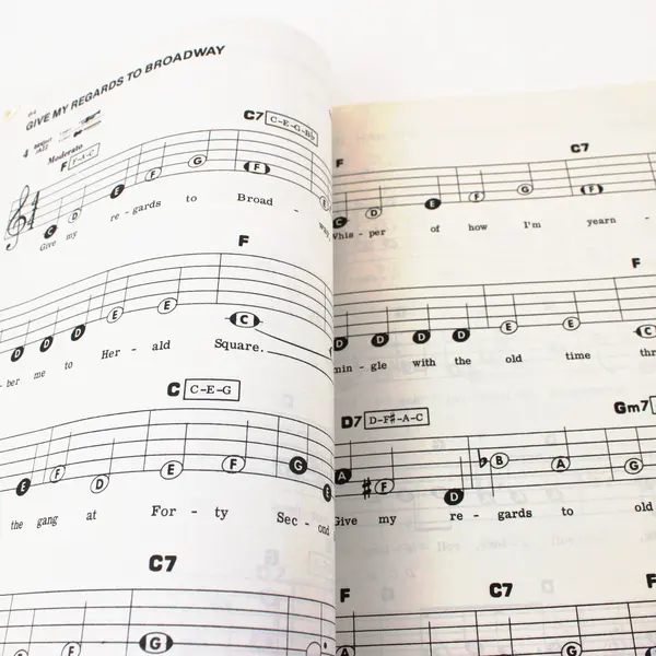 Liberace Deluxe Big Note Songbook Method 1985 Organ Piano Chord Organ Guitar