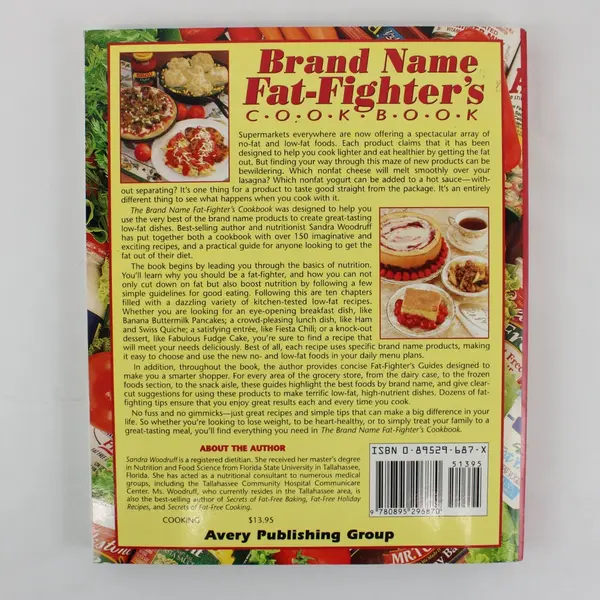 Vintage Brand Name Fat-Fighter's Cookbook 1995, 150+ Low-Fat Recipes 