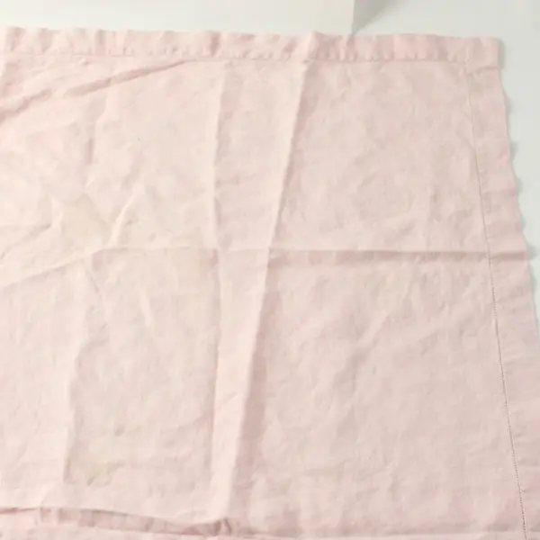 Pink Linen Tablecloth 40 x 40 Inch Square Spring Dining Decor