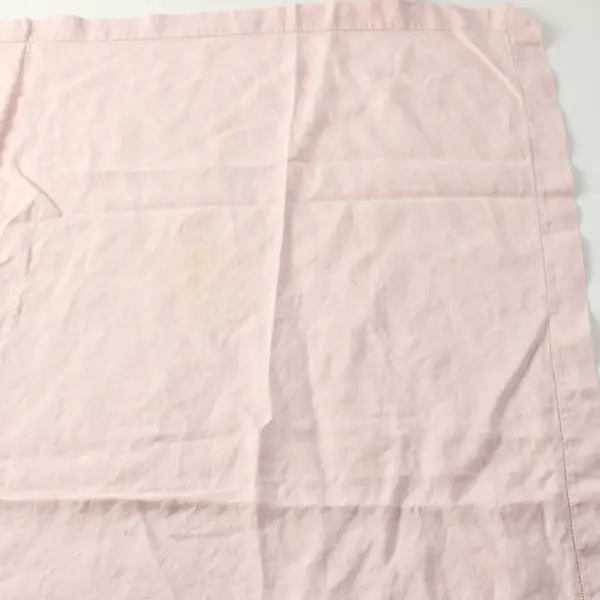 Pink Linen Tablecloth 40 x 40 Inch Square Spring Dining Decor