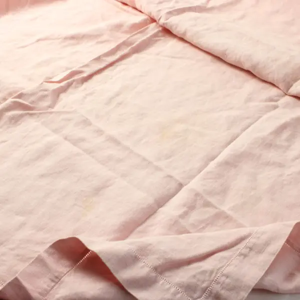 Pink Linen Tablecloth 40 x 40 Inch Square Spring Dining Decor