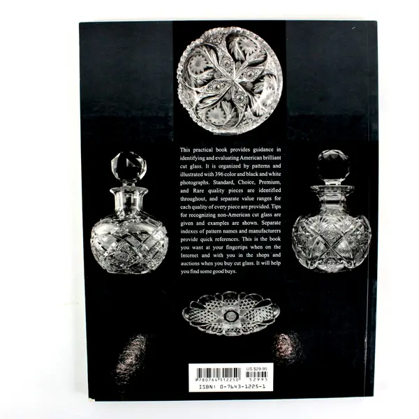 Handbook American Brilliant Cut Glass SC Book 2001 Collectors Reference