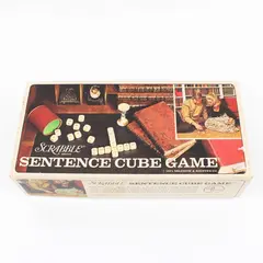 1971 Selchow & Righter Scrabble Sentence Cube Game Board Game