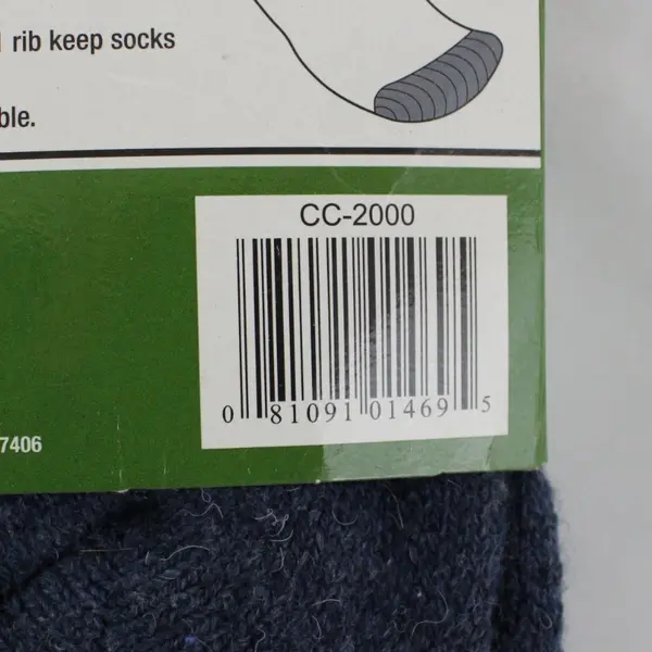Clear Creek Merino Wool Boot Socks Blue Medium Weight Men's 6-12 NWT