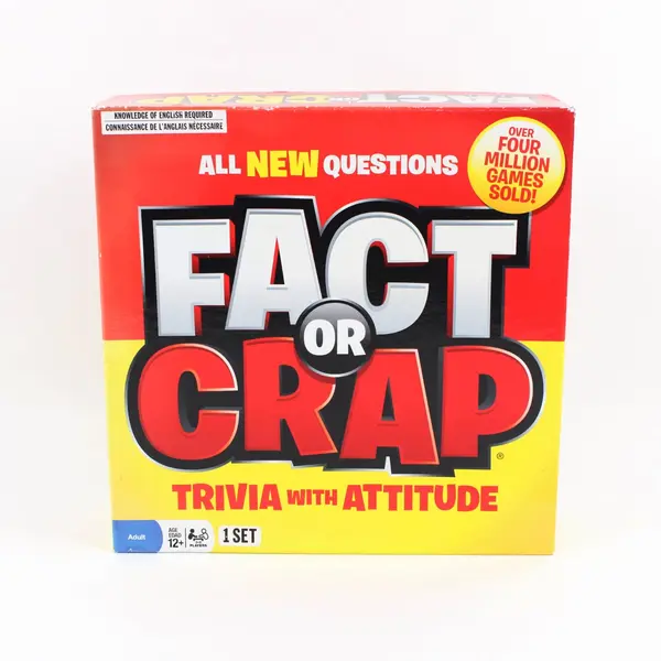 Spin Master Fact or Crap Trivia With Attitude Board Game Ages 12+