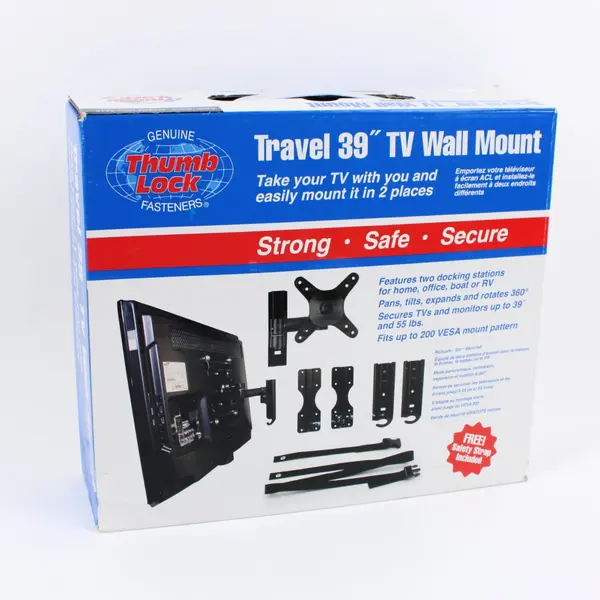 Thumb Lock Travel 39" TV Wall Mount MRV-3510 Tilt Swivel VESA RV