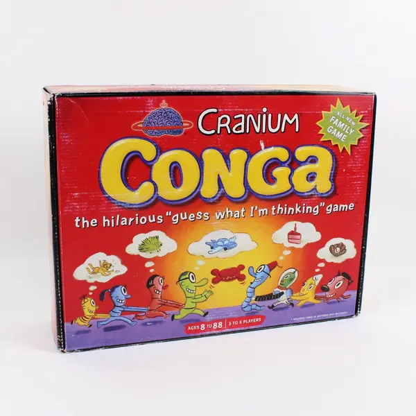 Cranium Conga Family Board Game Guess What I'm Thinking 3-6 Players Ages 8-88