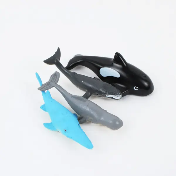 Lot of 10 Unbranded Sea Creature Figures: Fish, Whales & Seals
