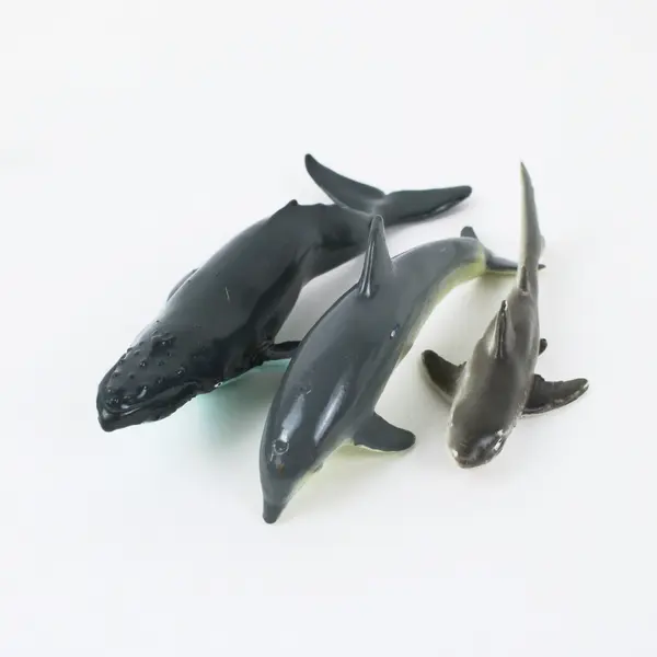 Lot of 10 Unbranded Sea Creature Figures: Fish, Whales & Seals