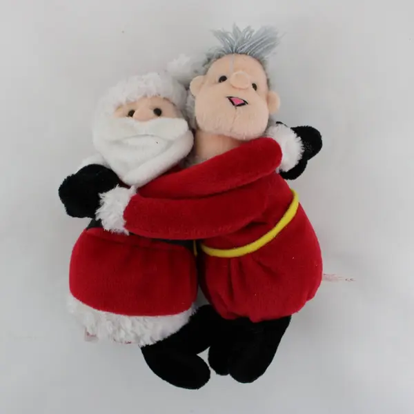 Russ 22441 Santa & Mrs. Claus Plush Christmas Couple Hugging