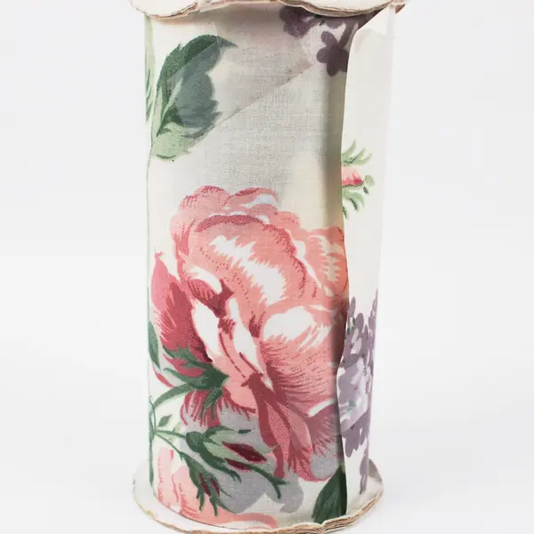 McGinley Mills 3483 Ivory Floral Fabric Roll 6 x 15 Yds Sewing Upholstery