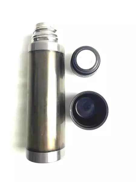 Lot of 2 Spirit Mountain Casino Insulated Stainless Steel Flasks 9.75"