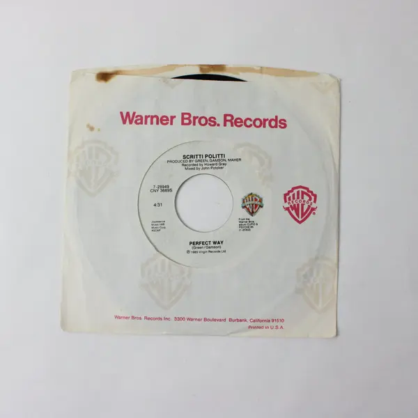 Scritti Politti Perfect Way 1985  7" Vinyl Record