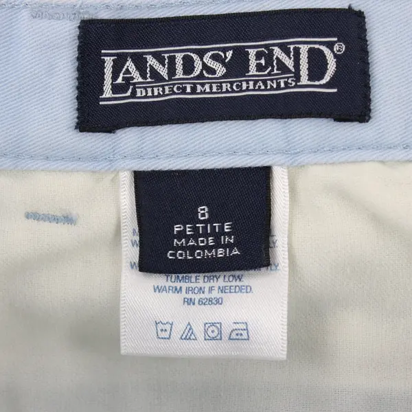 Lands' End Women's Light Blue Shorts Petite 8P Pre-Owned
