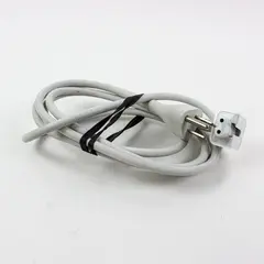 Apple-Style White Power Adapter Extension Cable 3-Prong Plug Untested