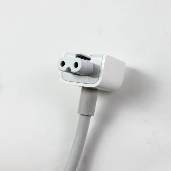 Apple-Style White Power Adapter Extension Cable 3-Prong Plug Untested
