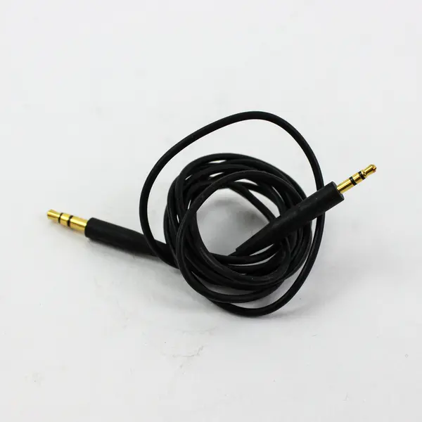 Lot of 3 Assorted Audio Cables Mixed Connectors Black White Gray