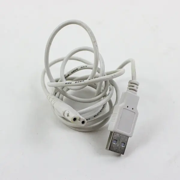 Lot of 3 Assorted Audio Cables Mixed Connectors Black White Gray