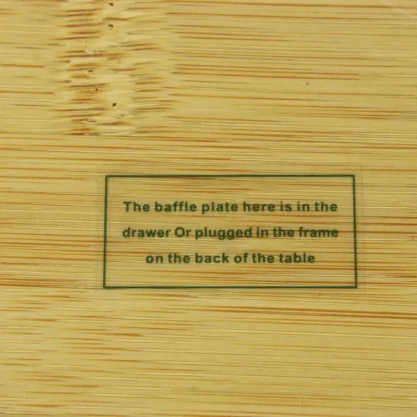 Unbranded Bamboo Portable Laptop Lap Desk Ventilated Wood Tray 21.5 x 13.5