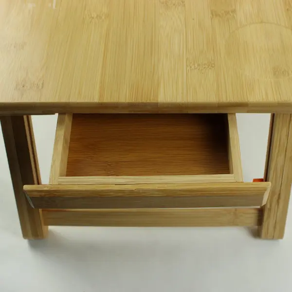 Unbranded Bamboo Portable Laptop Lap Desk Ventilated Wood Tray 21.5 x 13.5