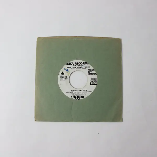 John Schneider It's A Short Walk From Heaven To Hell MCA 7" Promo Stereo