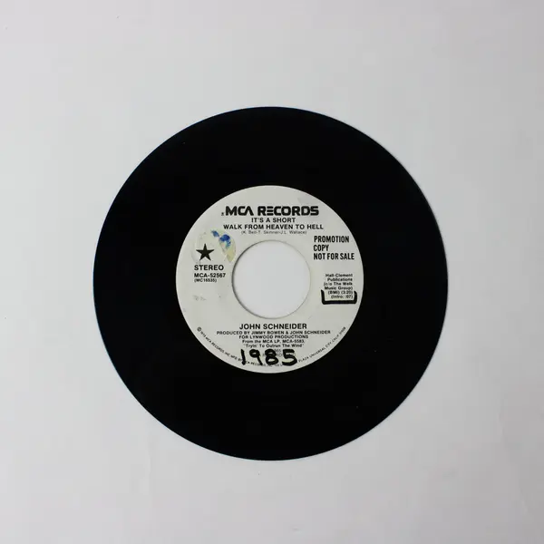 John Schneider It's A Short Walk From Heaven To Hell MCA 7" Promo Stereo