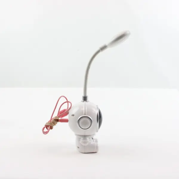Astronaut LED Desk Lamp White Space Figure Flexible Neck Tested