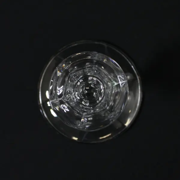Libbey 2245 Clear Pressed Glass Paneled 4 in Taper Candlestick Holder
