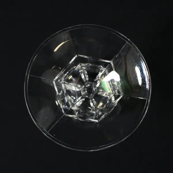 Libbey 2245 Clear Pressed Glass Paneled 4 in Taper Candlestick Holder
